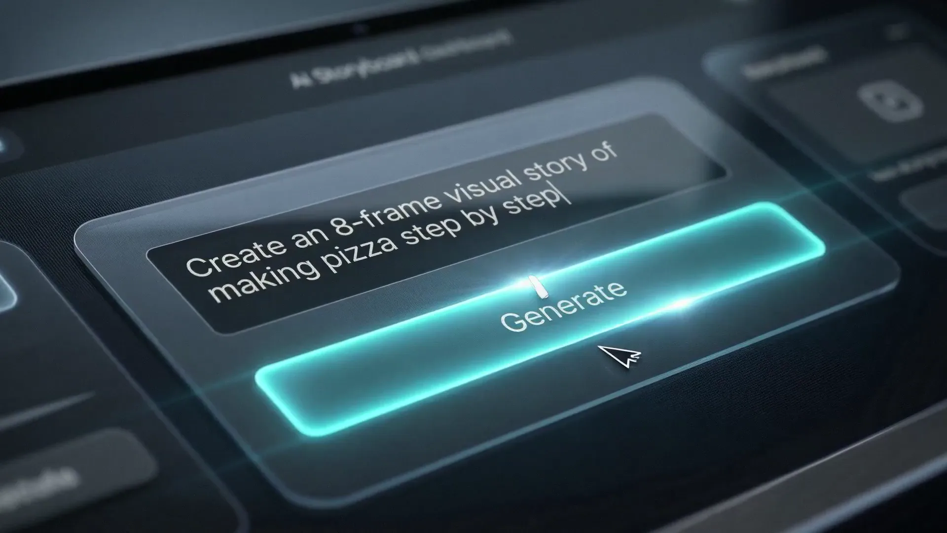 AI generated storyboard frame